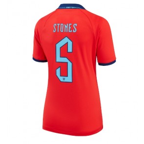 England John Stones #5 Bortatröja Kvinnor VM 2022 Kortärmad